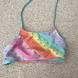 Target cat and Jack rainbow bathing suit top